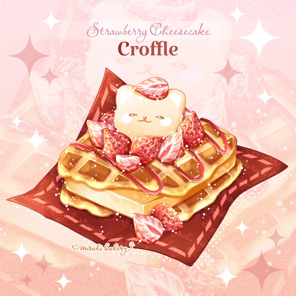 artist_name, bear, chocomiruki, cream_cheese, english_text, food, food_focus, fruit