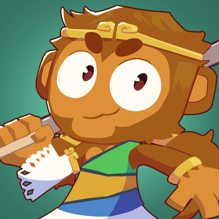 1other, :3, bangle, bloons_tower_defense, bracelet, brown_eyes, circlet, closed_mouth