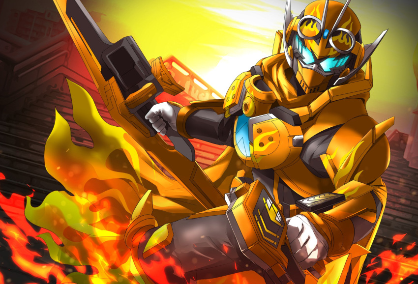 1boy, antennae, armor, black_bodysuit, blue_eyes, bodysuit, bug, cape