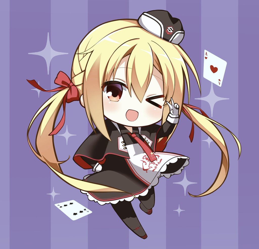 >_o, 1girl, :d, ace_(playing_card), ace_of_hearts, arihara_nanami, black_capelet, black_dress