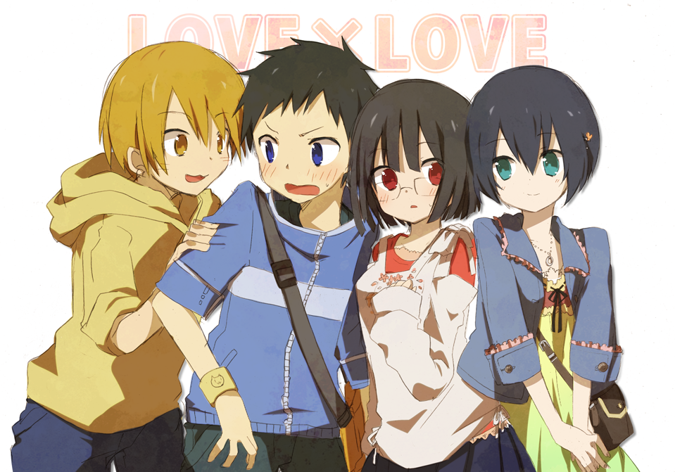 artist_request, blush, casual, chikuwaa_(nerimonoya), couple, durarara!!, kida_masaomi, mikajima_saki