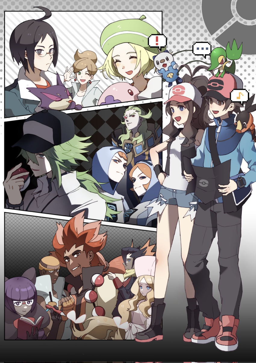 !, ..., 6+boys, 6+girls, :d, ahoge, alder_(pokemon), aurea_juniper
