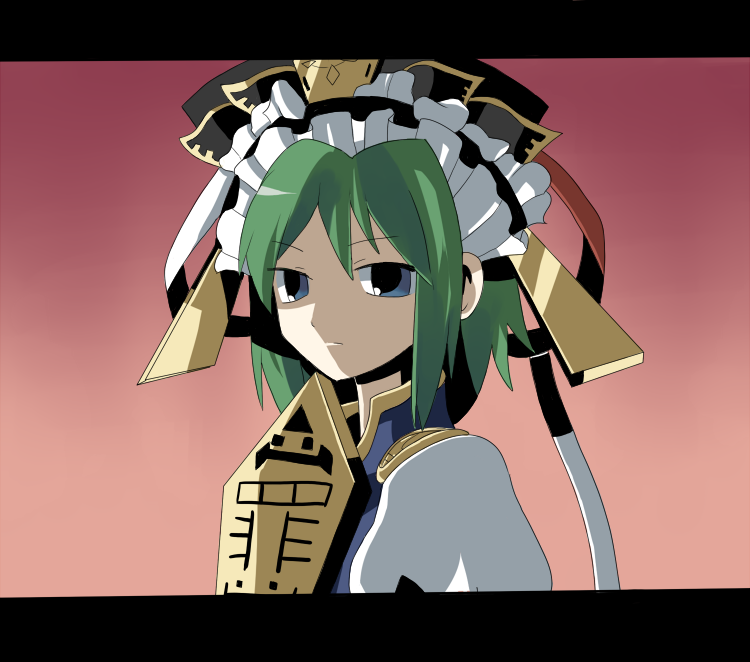 green_hair, rod_of_remorse, shikieiki_yamaxanadu, touhou, uiru