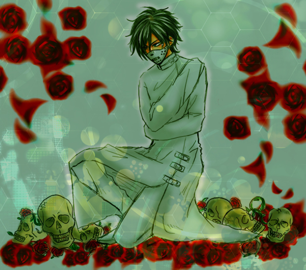 blood, gackt, rose, skulls, tagme, takegami_tejirou