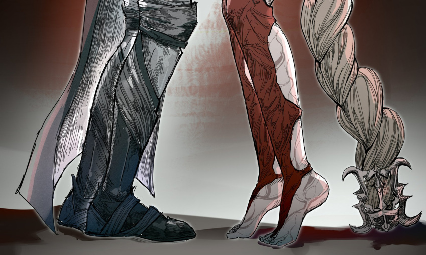 2girls, armor, baldur's_gate, baldur's_gate_3, blonde_hair, braid, cape, colored_skin