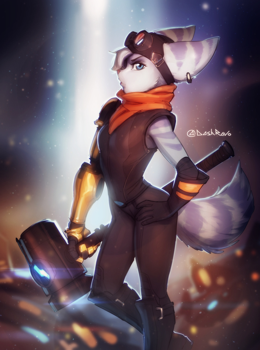1girl, absurdres, animal_ears, animal_nose, body_fur, breasts, dash_ravo, earrings