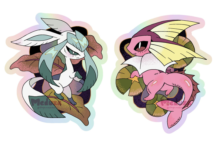 alternate_color, artist_name, commentary, english_commentary, frown, full_body, glaceon, highres