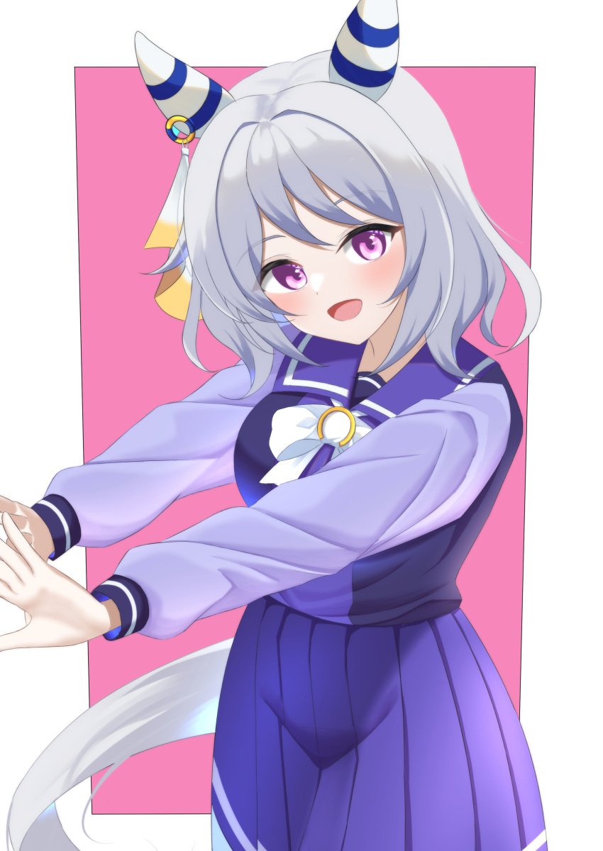 1girl, absurdres, alternate_eye_color, animal_ears, blush, breasts, collarbone, commentary_request