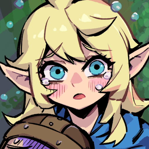 1girl, blonde_hair, blue_eyes, blush, crying, doni_(dungeon_meshi), dungeon_meshi, elf