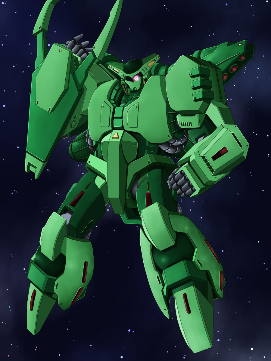 bolinoak_sammahn, cable, claws, gundam, highres, kiriya_obu_gn, mecha, shield