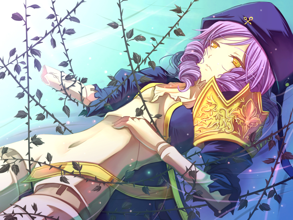 dlanor_a_knox, doll_joints, drill_hair, eiserne_jungfrau, kariya_(mizore), purple_hair, thorns, umineko_no_naku_koro_ni