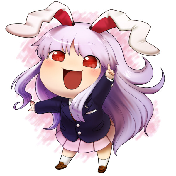 blazer, bunny_ears, cha_kuro_(limo), chamata_nichikuro, purple_hair, rabbit_ears, red_eyes, reisen_udongein_inaba