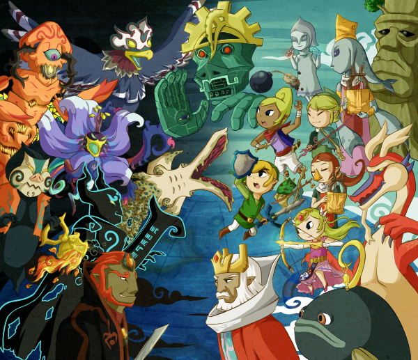 dayo, deku_tree, fado_(wind_waker), fairy_queen_(zelda), ganon, ganondorf, gohdan, gohma