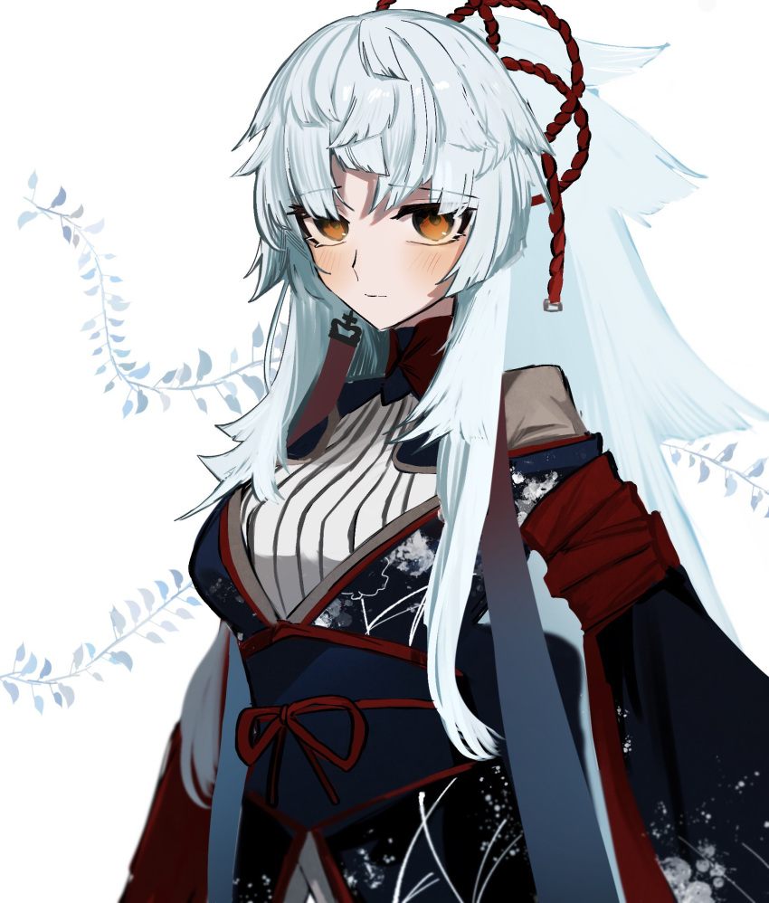 1girl, 710_ao, bow, closed_mouth, earrings, fate/grand_order, fate/samurai_remnant, fate_(series)