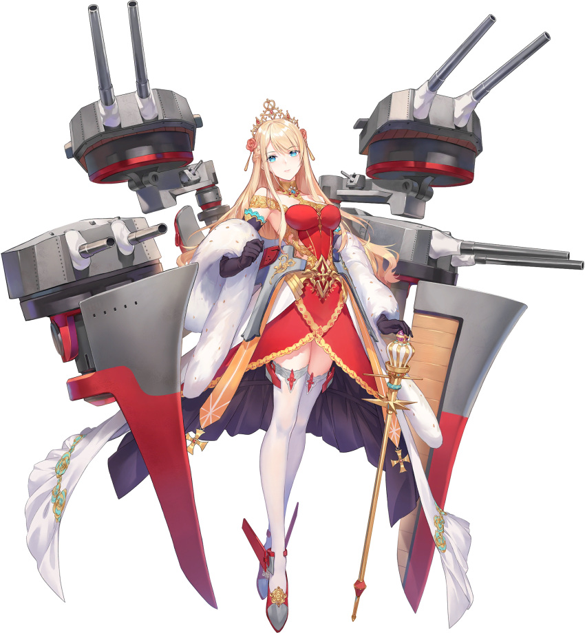 1girl, artist_request, bird, black_gloves, black_surge_night, blonde_hair, blue_eyes, crow