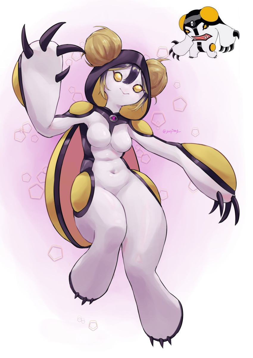 1girl, absurdres, alien, ben_10, cannonbolt, cartoon_network, claws, colored_skin