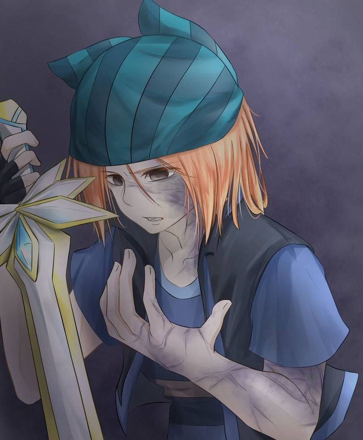 1girl, black_jacket, blue_bandana, blue_shirt, golden_sword, light_skinned_female, minecraft, minecraft:_story_mode