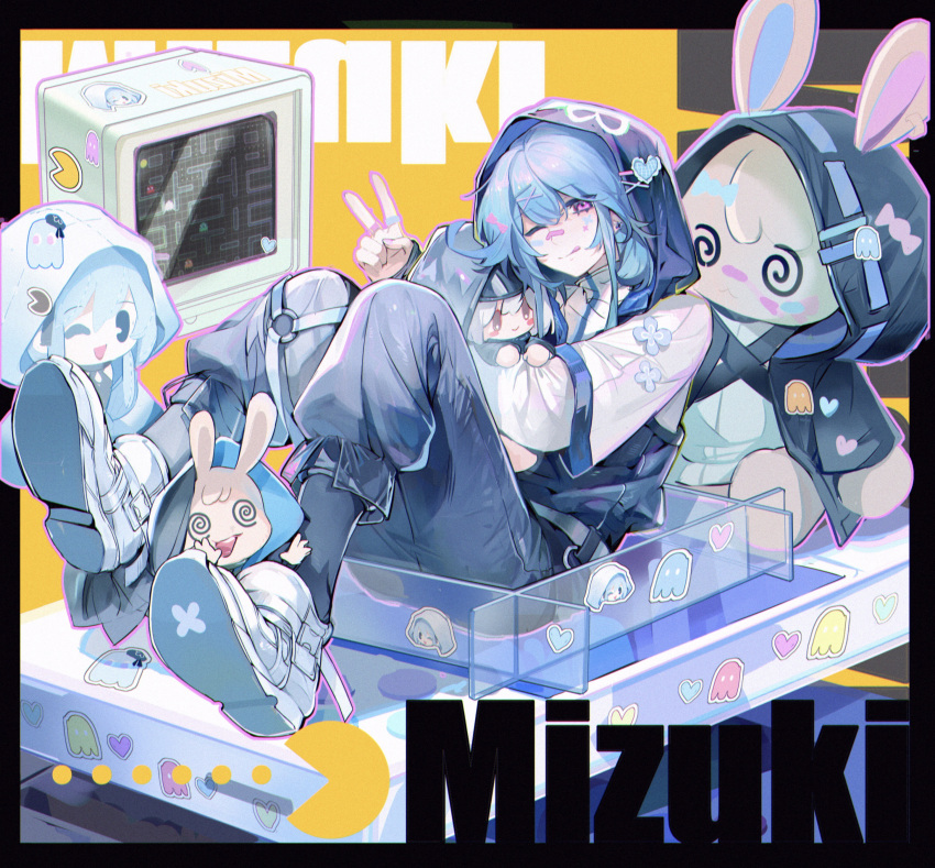 1boy, absurdres, arcade_cabinet, arknights, bandaid, bandaid_on_face, bandaid_on_nose, black_jacket