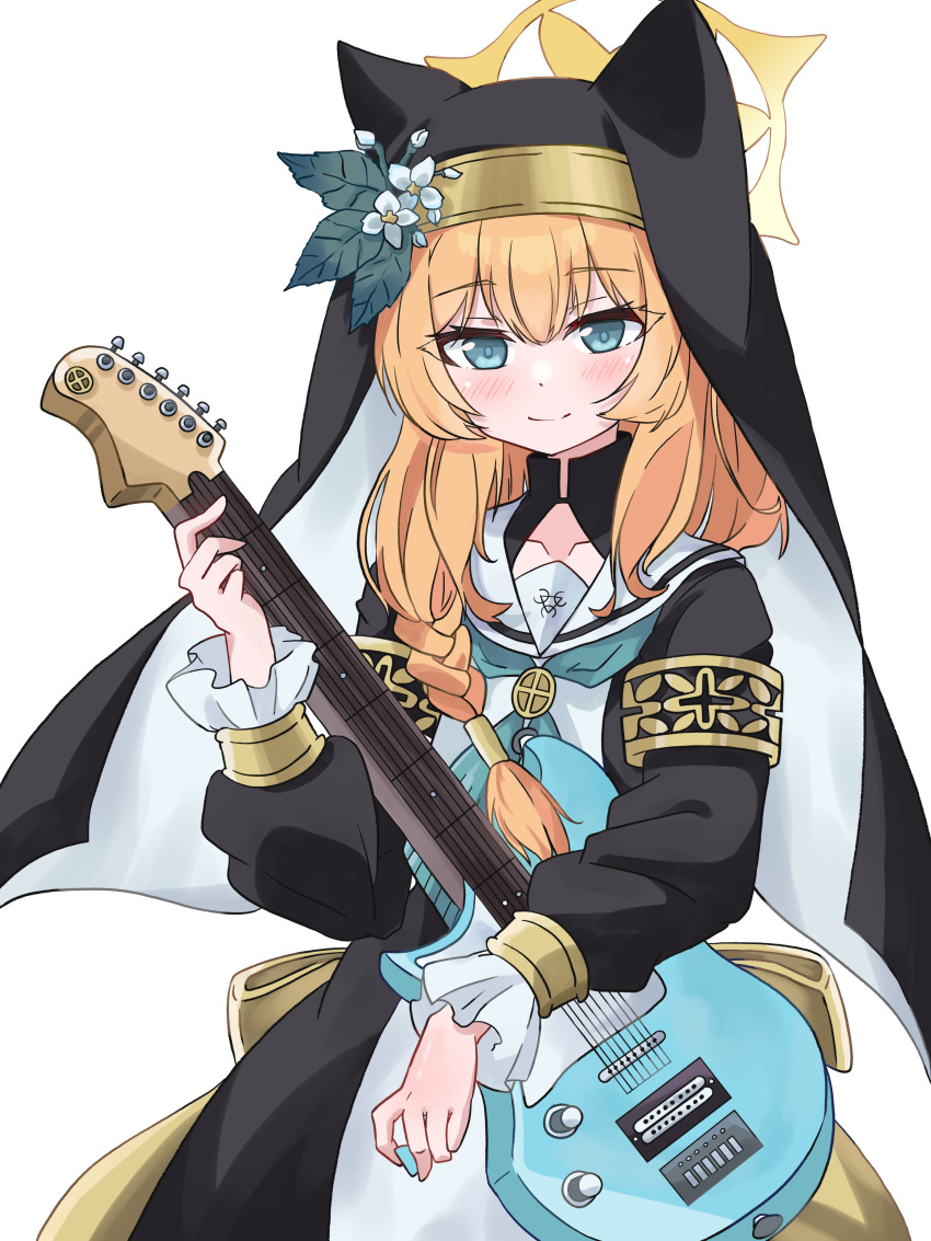 1girl, absurdres, amanotti_01, animal_ear_headwear, animal_ears, blue_archive, blue_eyes, blush
