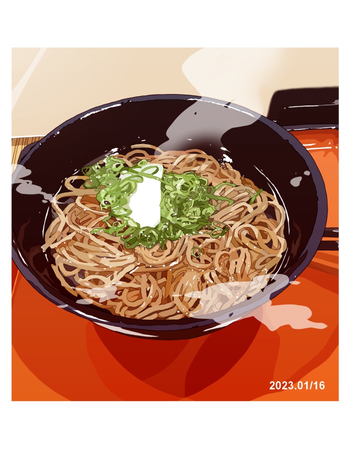 bowl, food, food_focus, matsuyama_kojika, no_humans, noodles, original, soba