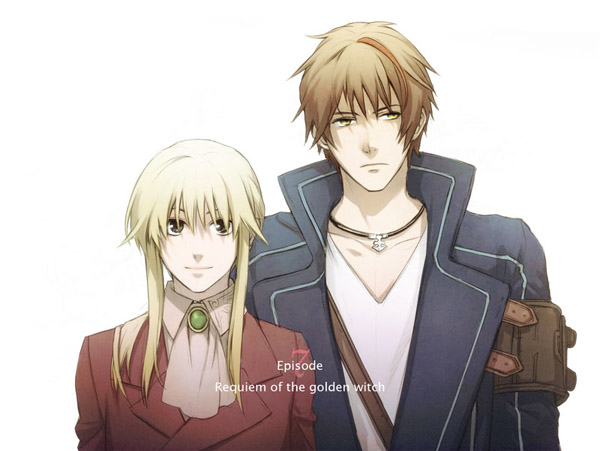 androgynous, bad_id, blonde_hair, brown_hair, formal, smi, suit, umineko_no_naku_koro_ni