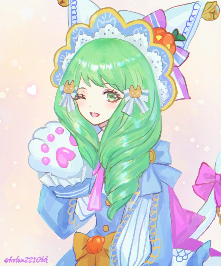1girl, animal_hands, cat_paw, cat_paws, fake_tail, fire_emblem, fire_emblem:_three_houses, fire_emblem_heroes
