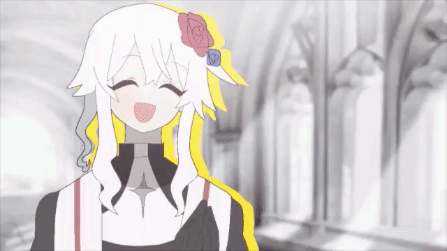 122pxsheol, 1boy, 1girl, :d, ^_^, animated, animated_gif, black_hair