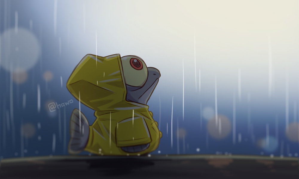 artist_name, blurry, blurry_background, closed_mouth, coat, commentary_request, expressionless, facing_away