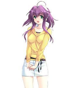 kotosuki_madoka, purple_hair, short_hair, skirt, tsuma_shibori