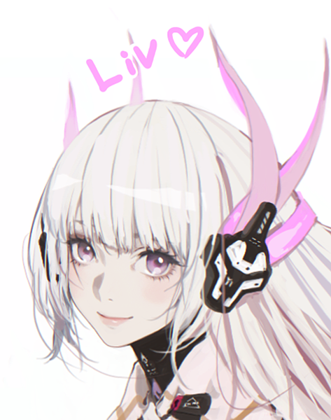 1girl, character_name, closed_mouth, d.k, dog_tags, dress, english_commentary, gown