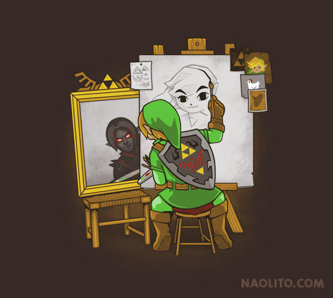 2boys, boots, brown_footwear, brown_gloves, canvas_(object), chair, commentary, cucco