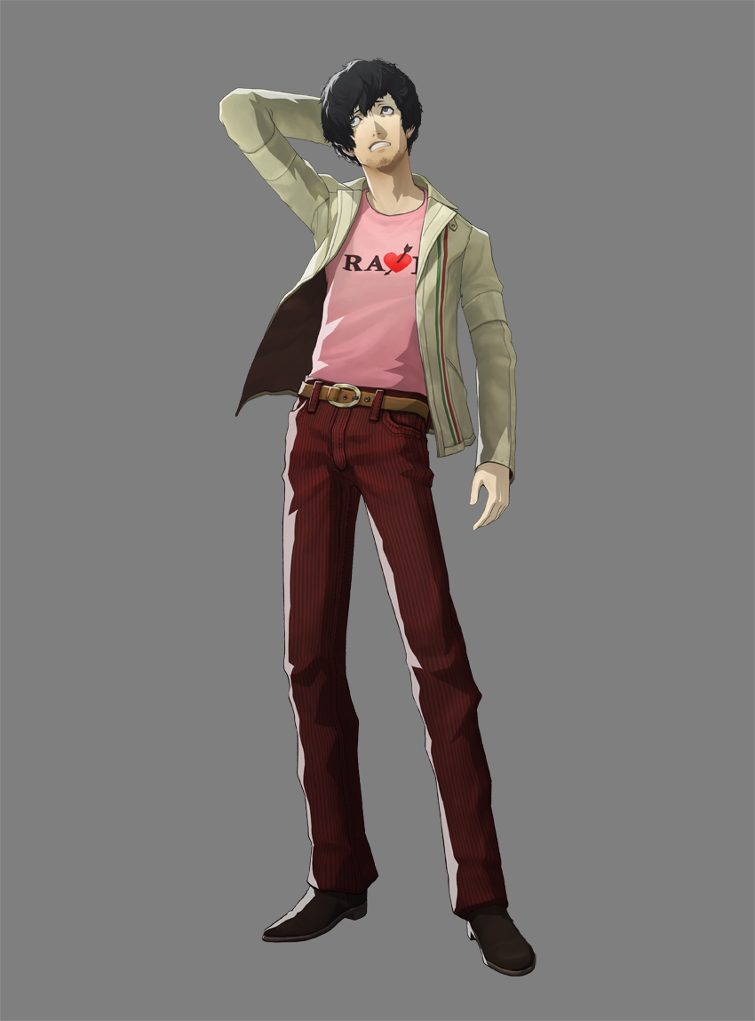 black_hair, catherine, catherine_(game), heart, jacket, male, official_art, vincent_(catherine)