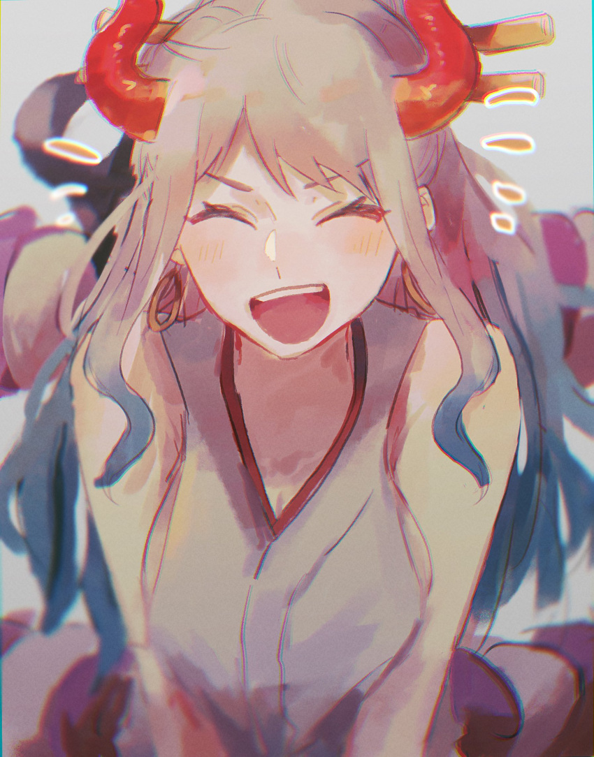 1girl, blue_hair, close-up, closed_eyes, commentary_request, earrings, hair_ornament, highres