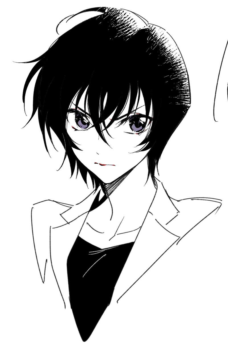 1girl, closed_mouth, hair_between_eyes, highres, hun_(endlesslovehikaru), jacket, lipstick, looking_at_viewer
