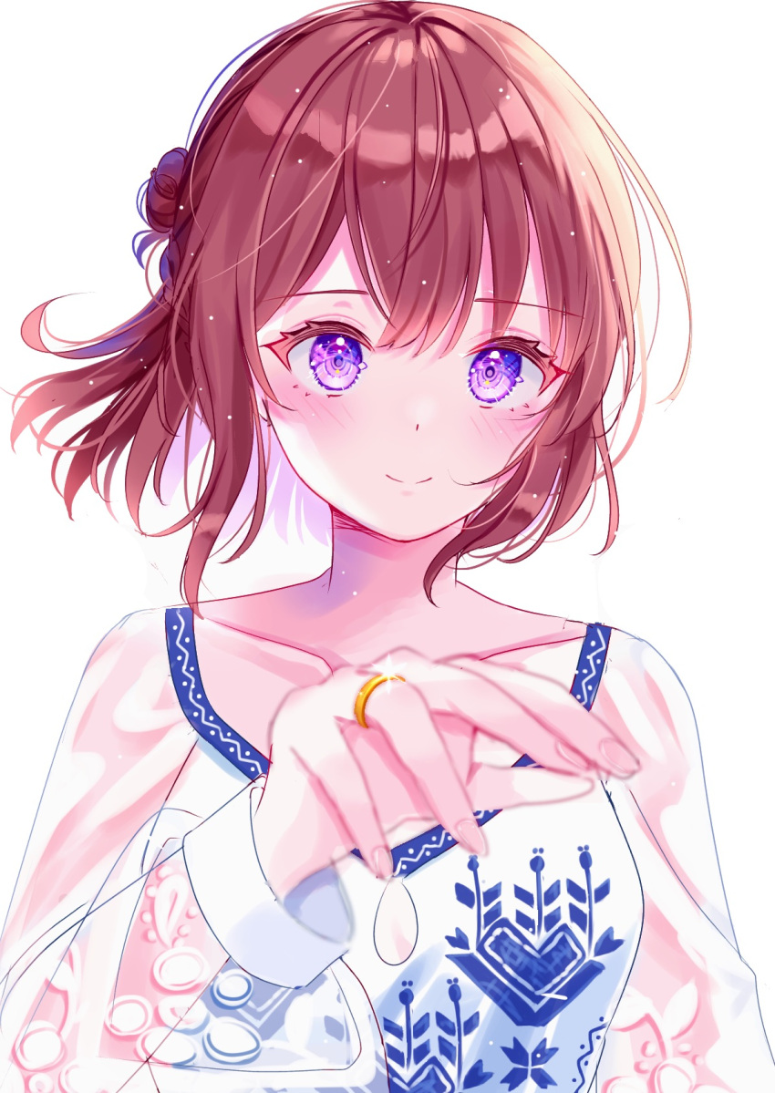 1girl, axis_powers_hetalia, brown_hair, character_request, check_character, closed_mouth, collarbone, czech_republic_(hetalia)