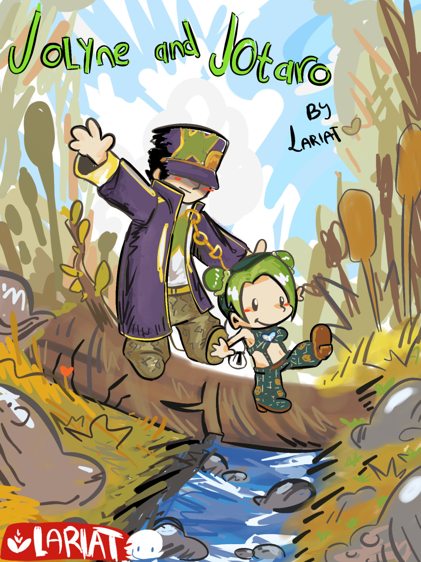 calvin_&amp;amp;_hobbes, jojo&amp;#039;s_bizarre_adventure, jojo_no_kimyou_na_bouken, kujo_jolyne, kujo_jotaro, parody, stone_ocean