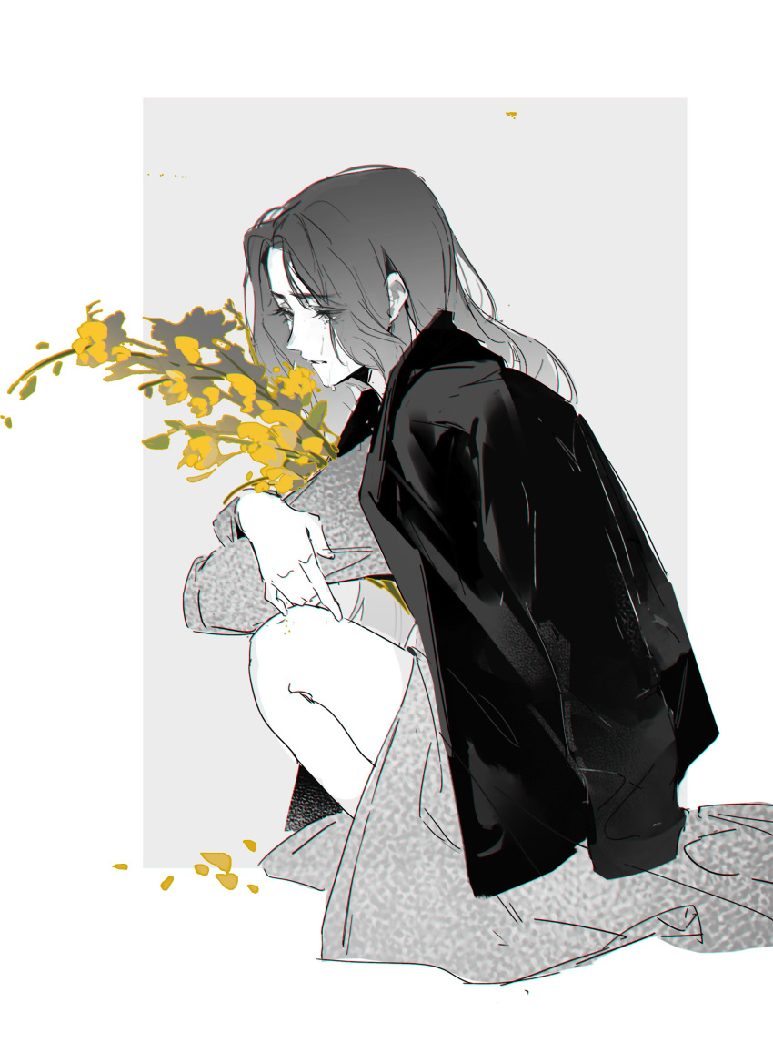 1girl, absurdres, character_request, chaser_game_w, chinese_commentary, commentary_request, crying, crying_with_eyes_open