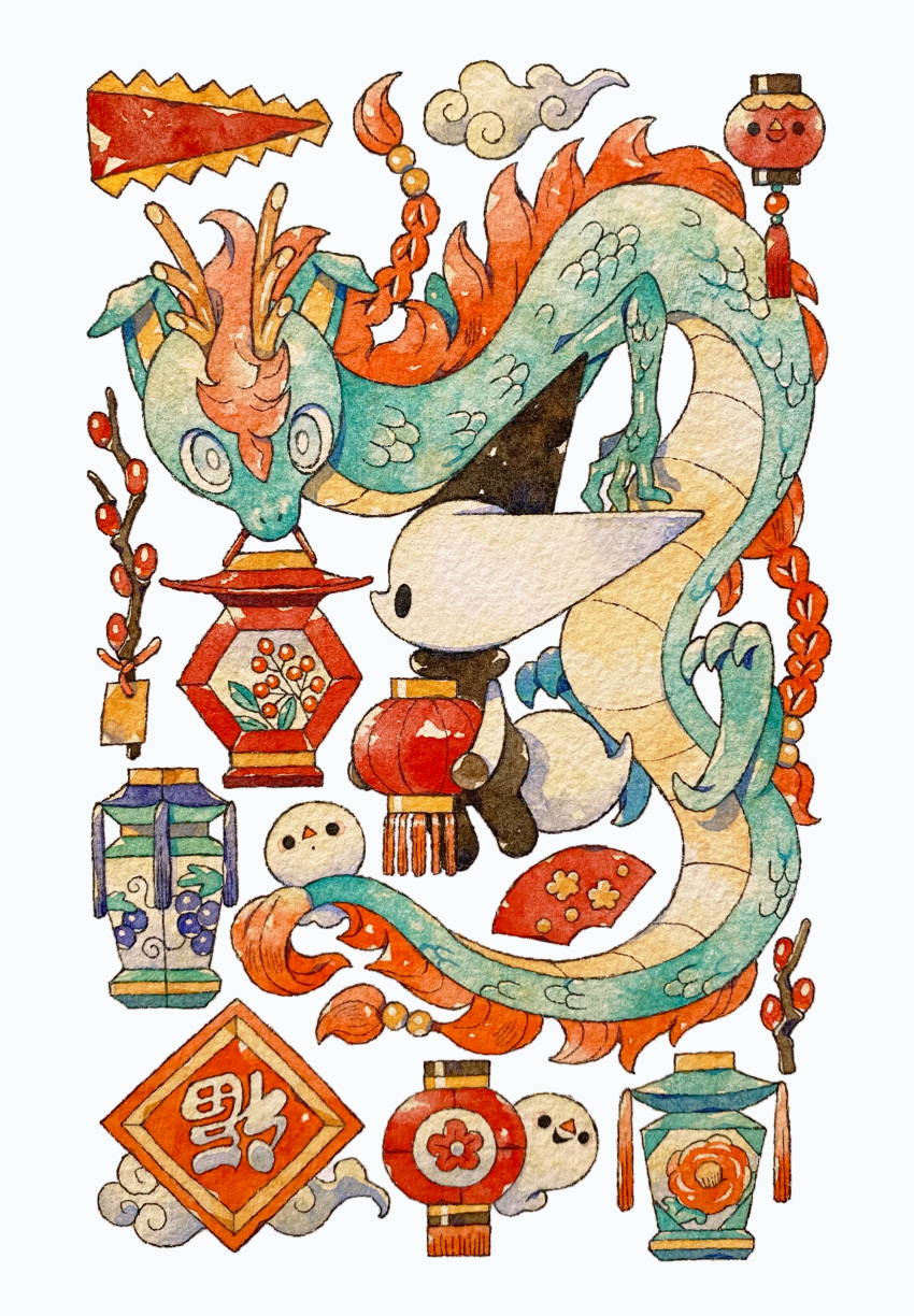 0313, 1other, absurdres, animal_ears, blue_eyes, bright_pupils, creature, dragon