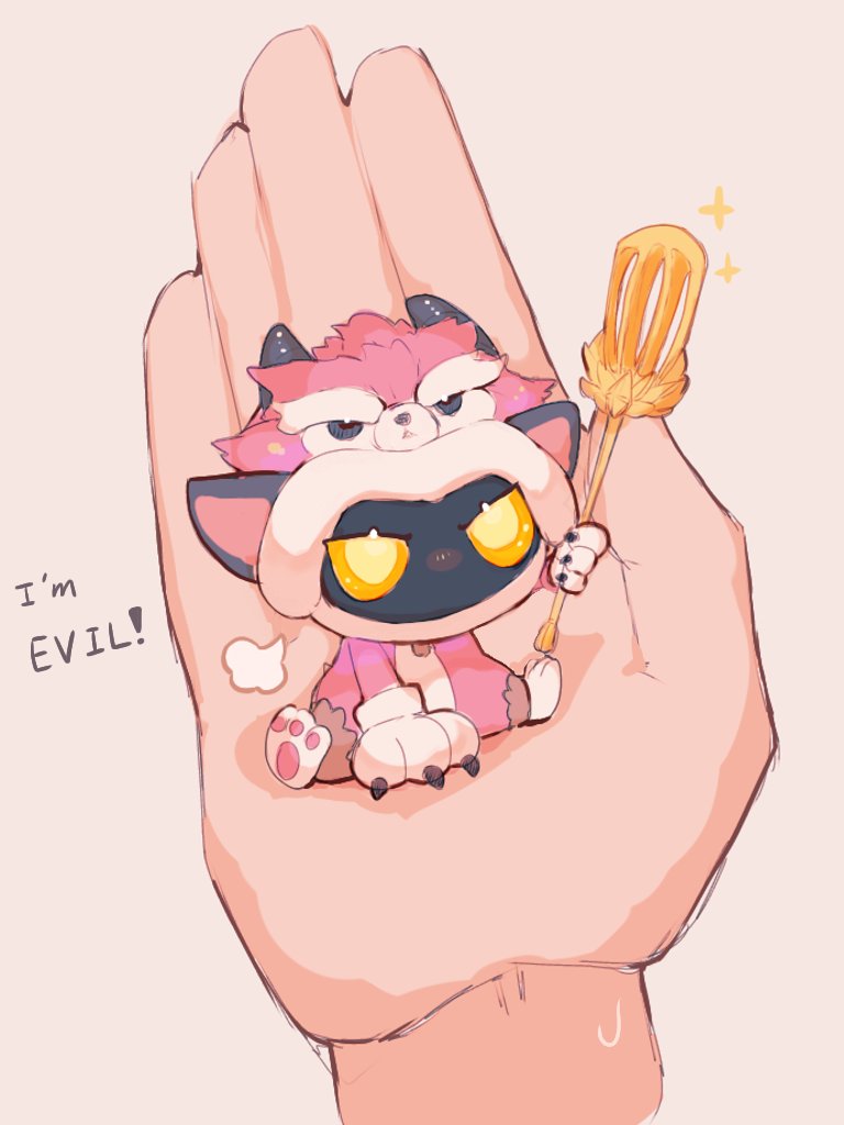 1boy, 1other, animal_costume, black_skin, bodysuit, chibi, colored_sclera, colored_skin