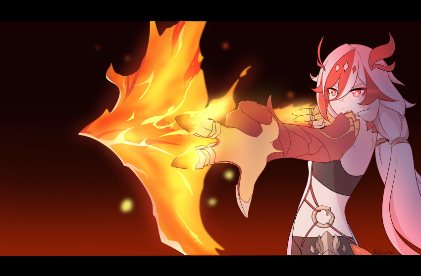 1girl, absurdres, animal_hands, bare_shoulders, black_shorts, black_sports_bra, chinese_clothes, claws