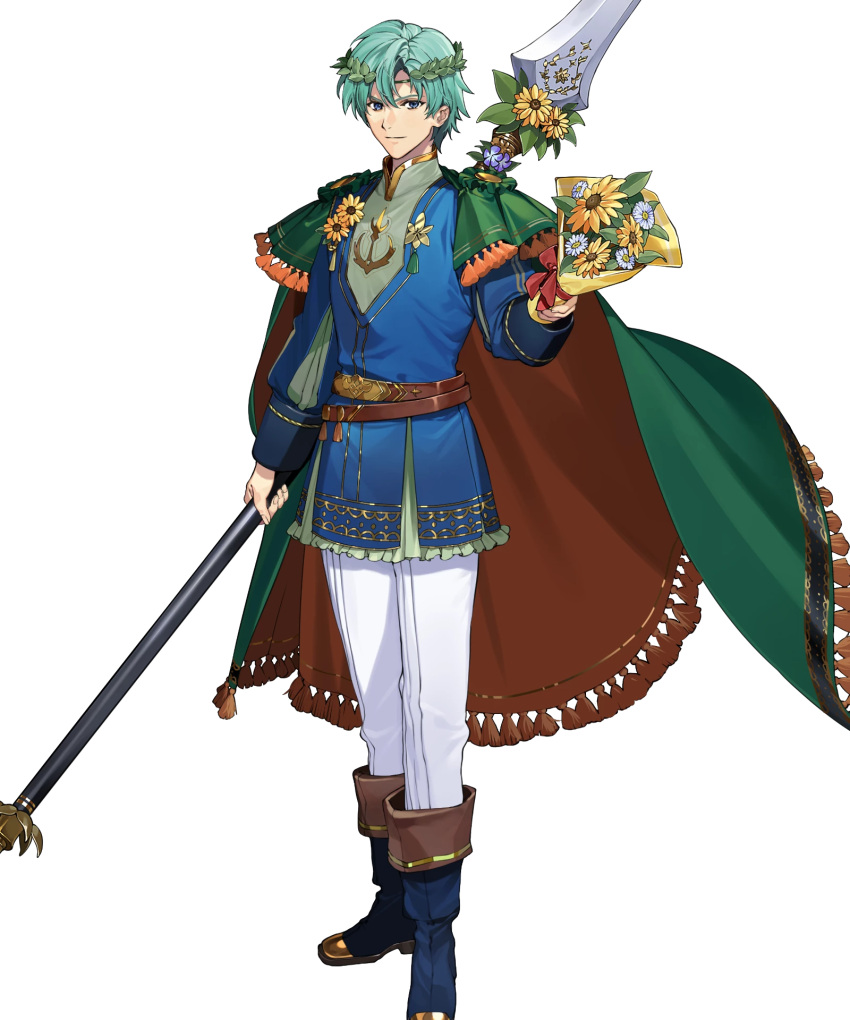 1boy, ephraim_(fire_emblem), ephraim_(valentine)_(fire_emblem), fire_emblem, fire_emblem:_the_sacred_stones, fire_emblem_heroes, highres, non-web_source