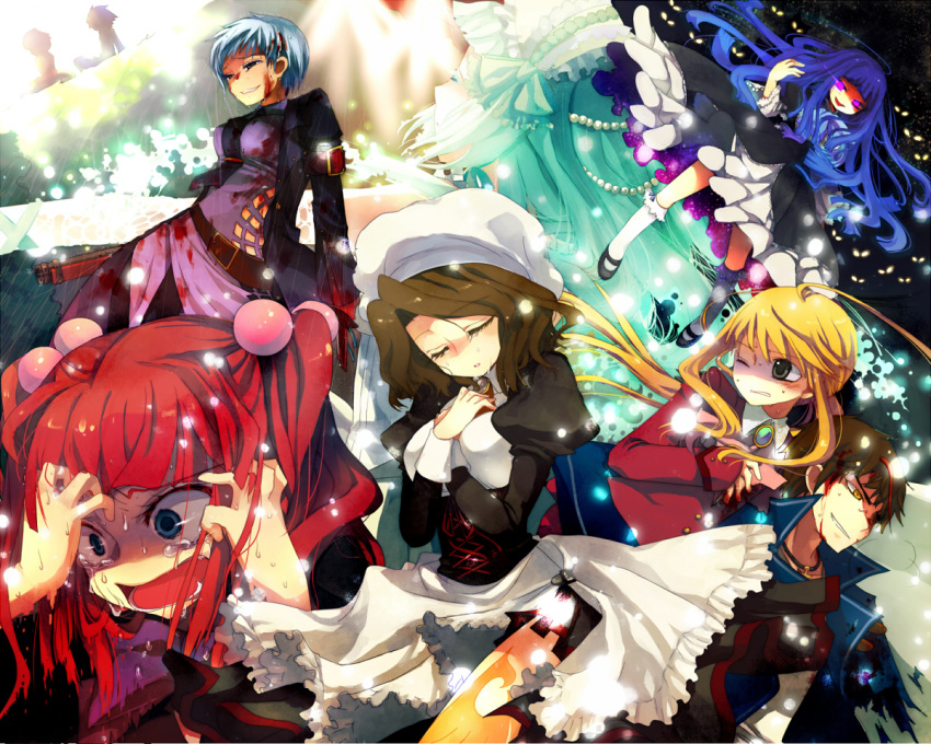 claire_bernardus, frederica_bernkastel, hair_ornament, hanui, hat, shannon, spoilers, tears