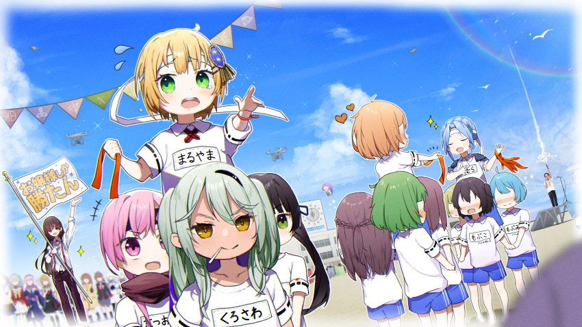 6+girls, absurdres, aged_down, air_(visual_novel), angel_beats!, blush, character_request, charlotte_(anime)