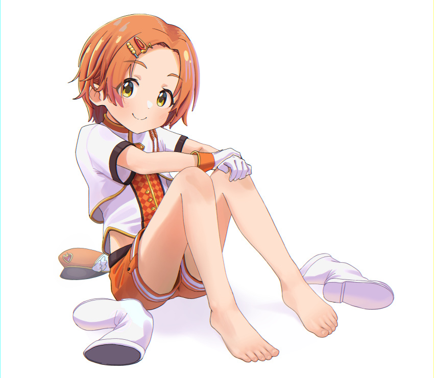1girl, absurdres, barefoot, belt, black_belt, boots, cabbage_(chlehd2239), child