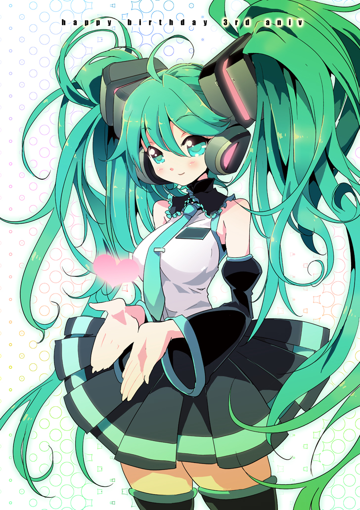 ahoge, aqua_eyes, aqua_hair, detached_sleeves, hatsune_miku, headphones, long_hair, nai-tech