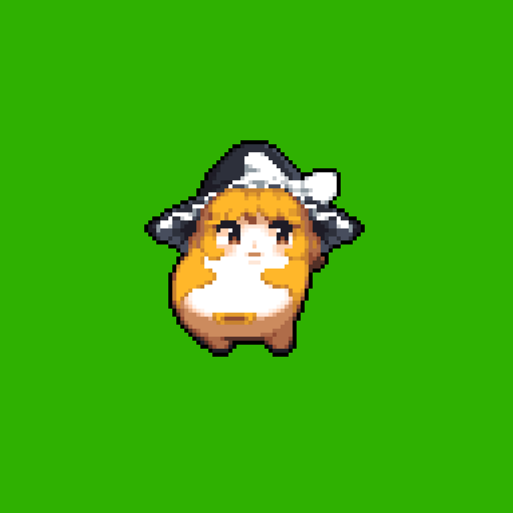 1girl, animated, animated_gif, black_headwear, blank_stare, blonde_hair, bow, brown_eyes