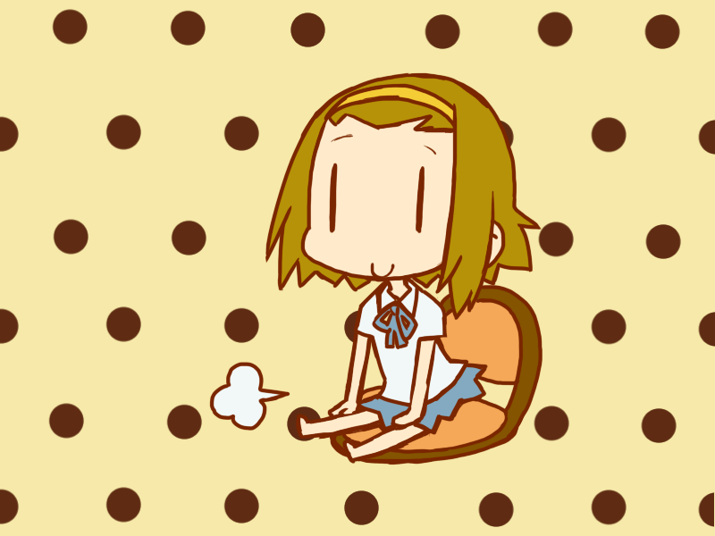 brown_hair, chibi, hairband, hizaki_ryuuta, k-on!, school_uniform, short_hair, sitting
