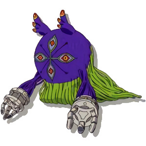 algomon_adult, antennae, cable, colored_sclera, digimon, digimon_(creature), extra_eyes, lowres
