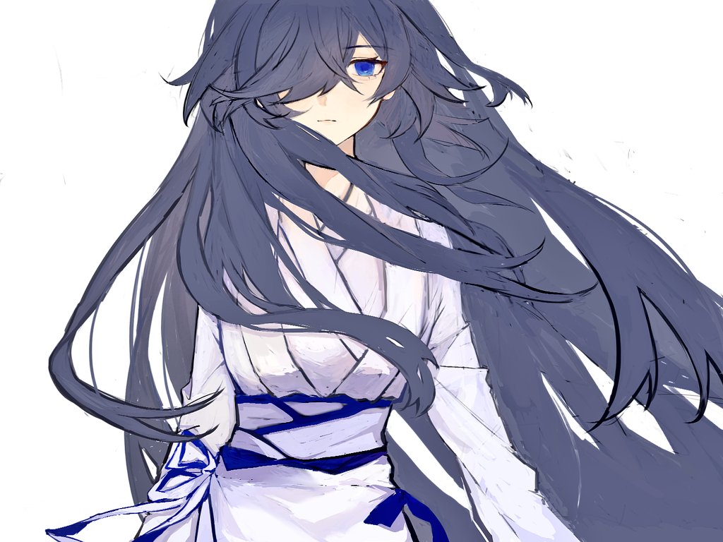 1girl, adapted_costume, an_dong, blue_eyes, blue_hair, china_dress, chinese_clothes, closed_mouth