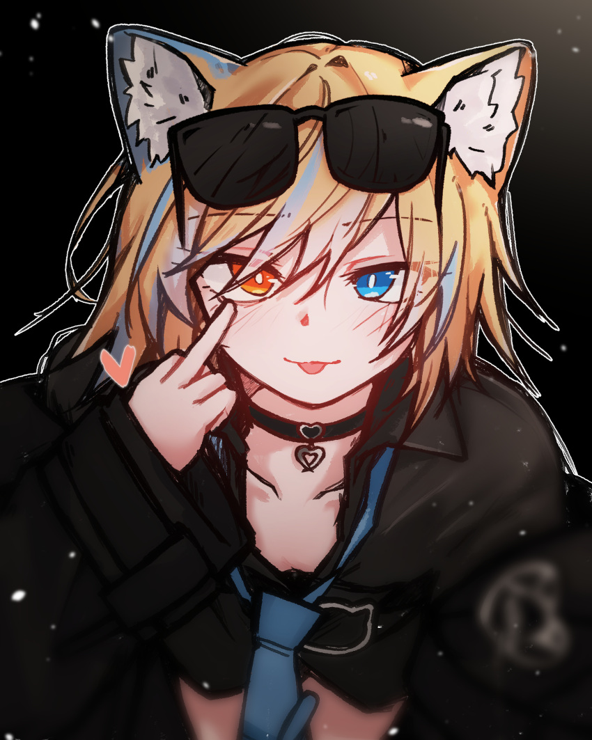 1girl, absurdres, animal_ears, blonde_hair, blue_eyes, blush, cat_ears, cho_ru